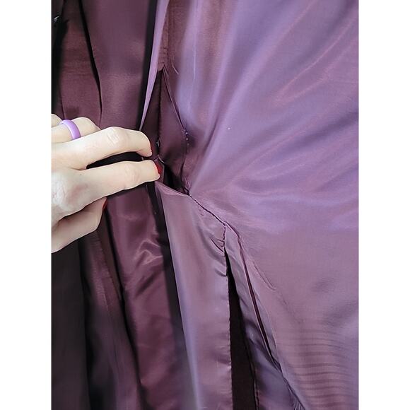 Neiman Marcus Men's Wool Sport Coat Blazer Jacket 44R Purple Plum GUC - Picture 8 of 9